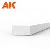 AK Interactive AK6526 STRIPS 1.50 X 3.00 X 350MM – STYRENE STRIP – (10 UNITS)